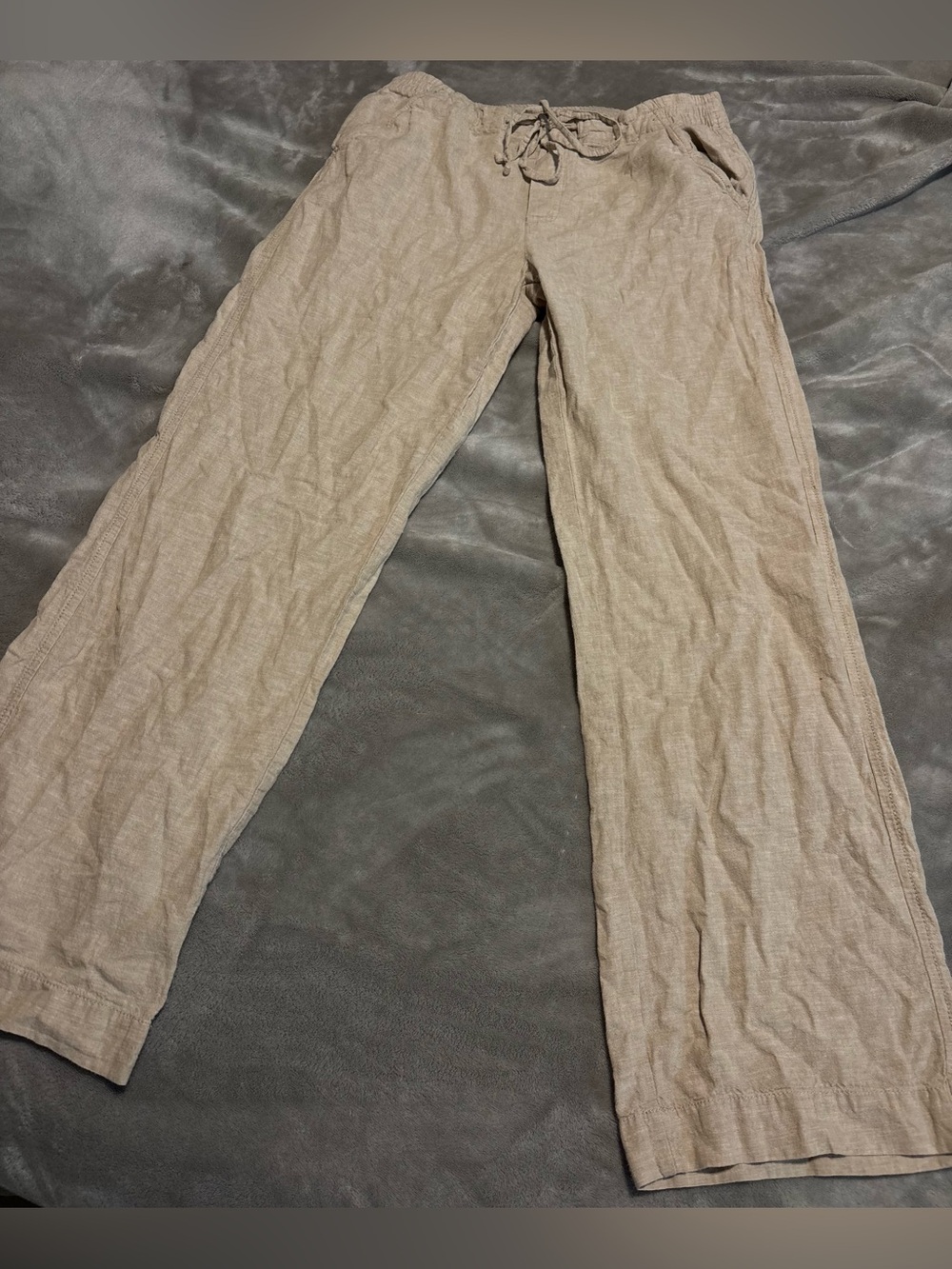 Joe Fresh Linen/Cotton Drawstring Pants size Small